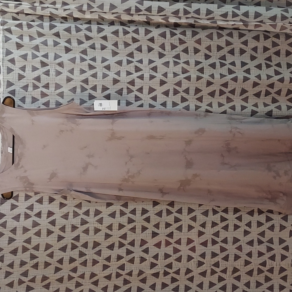 Sleeveless tie dye dress